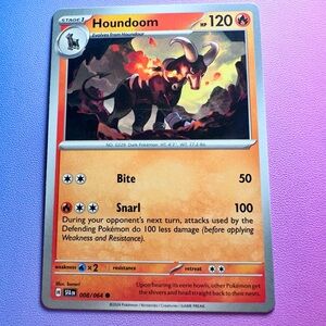 houndoom - 008/064 (common) — pokemon: shrouded fable